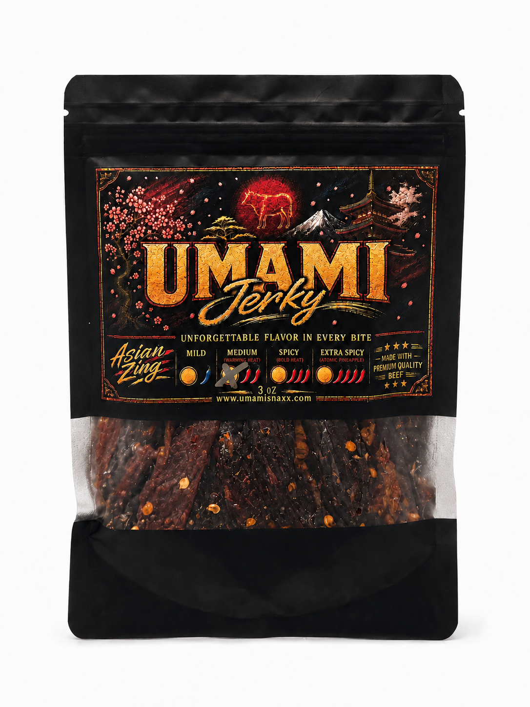 UMAMI JERKY - (MEDIUM) 3 oz